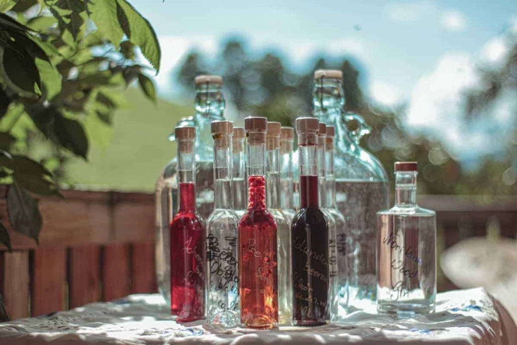 Homemade schnapps and liqueurs from Unterholzhof on your farm holiday